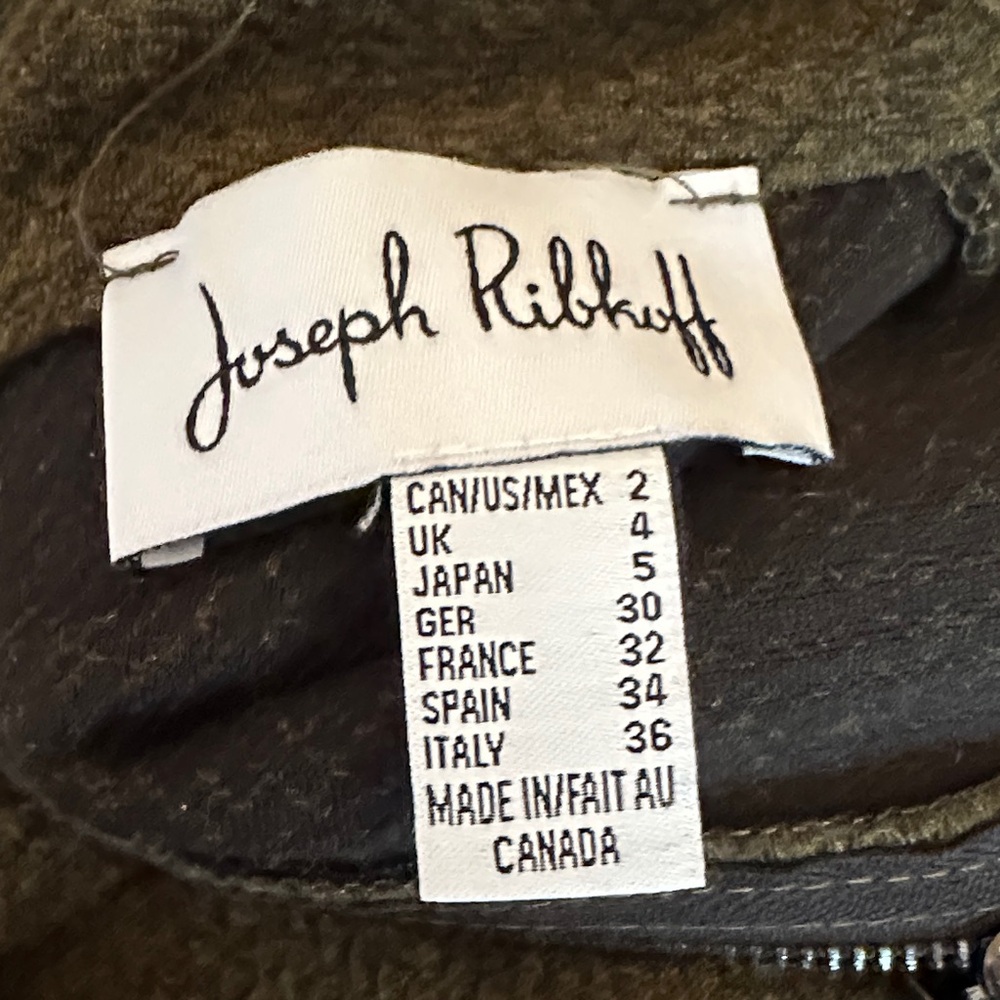 Joseph Ribkoff Olive Green Cowl Neck Sweater - Picture 3 of 6